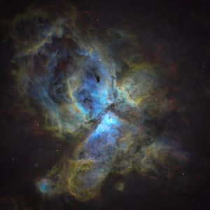"The Great Carina Nebula (NGC 3372 in SHO Palette)" by Punk Dad Stills