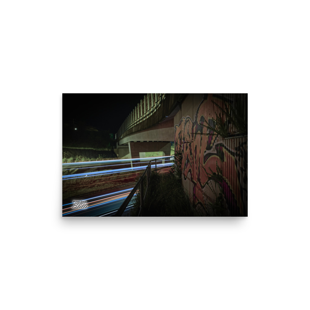 "Saturday Night Light Trails #1" - Poster by Punk Dad Stills - Image 2
