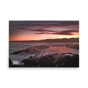 "Sawtell Rock Pool Blue Hour" - Poster by Punk Dad Stills