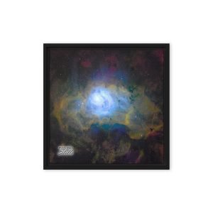 "Lagoon Nebula (Messier 8 in SHO Palette)" - Framed Canvas by Punk Dad Stills