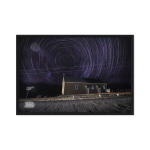 "Argents Hill Hall Star Trails" - Framed Canvas by Punk Dad Stills