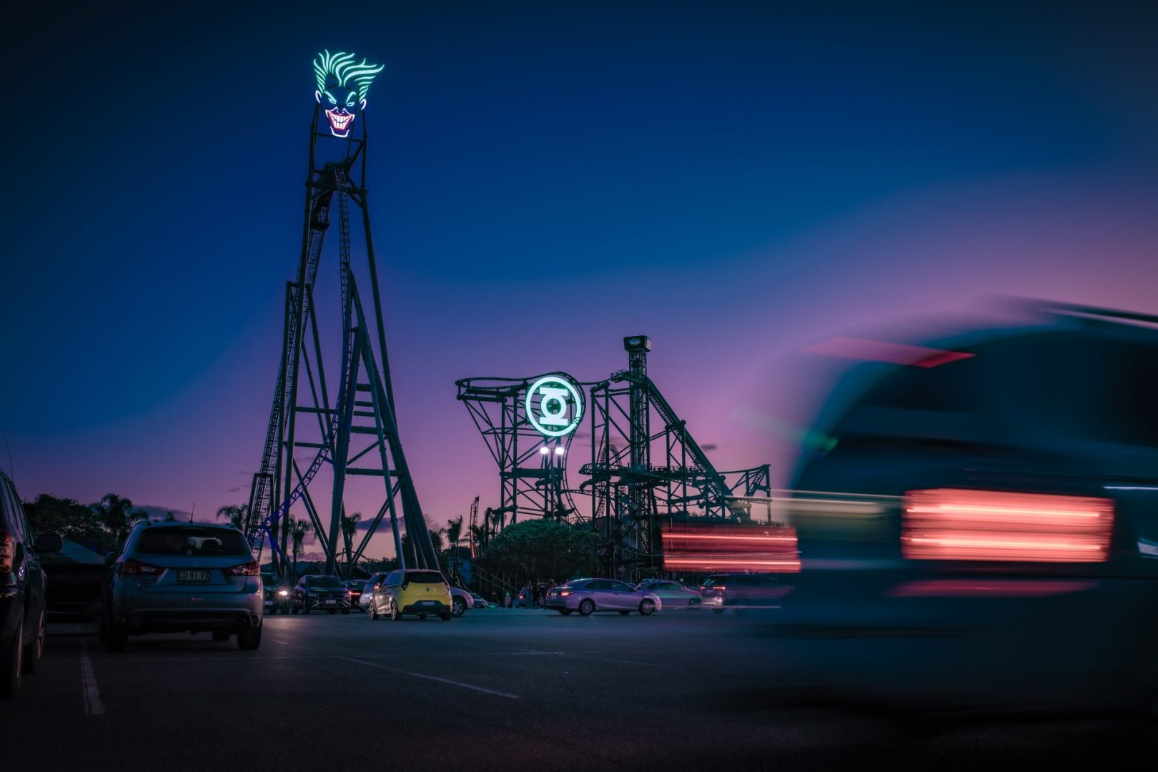 "Movie World Light Trails" by Punk Dad Stills