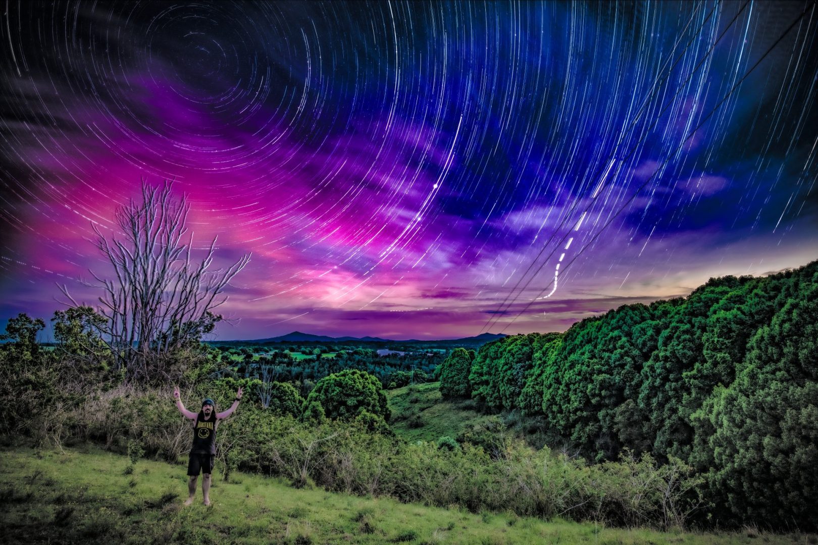 "Perry's Hill Aurora Australis Star Trails" by Punk Dad Stills