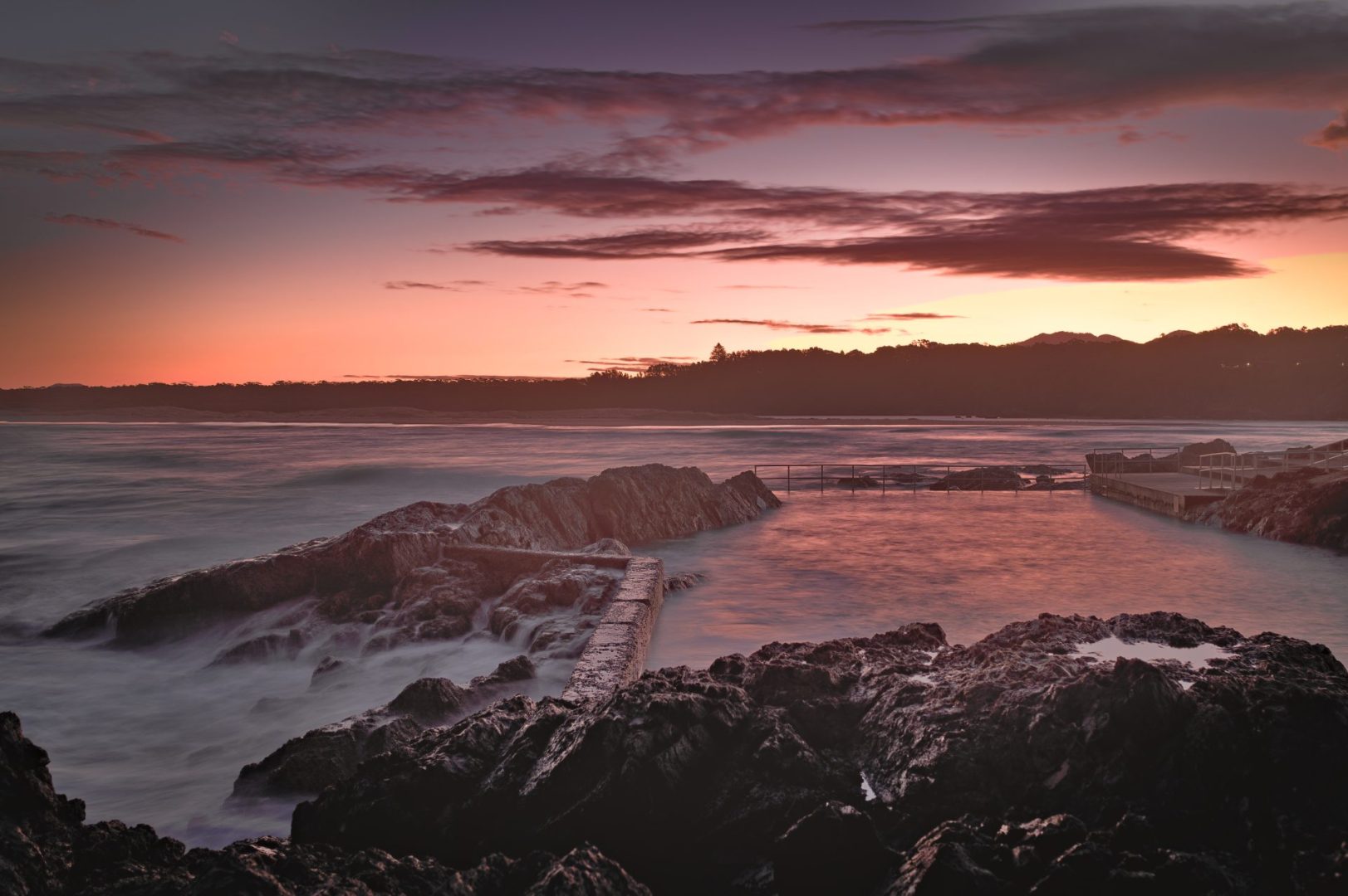 "Sawtell Rock Pool in Blue Hour" by Punk Dad Stills